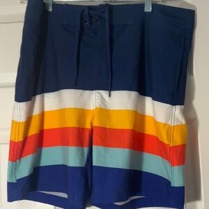 Men’s Alvin's Island Navy Swim Trunks